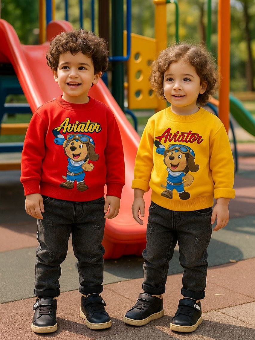 بلوز نقلی اسپرت تدی خلبان سایز ۳۵،۴۰،۴۵